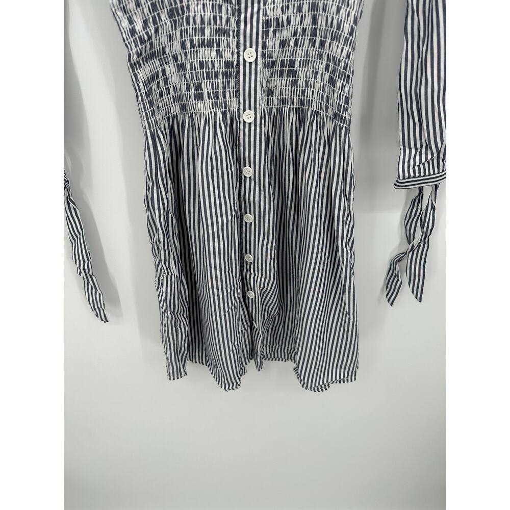 Jack BB Dakota Womens Blue Striped Smocked Dress Size S NWT Cosplay Sailor - Picture 3 of 9